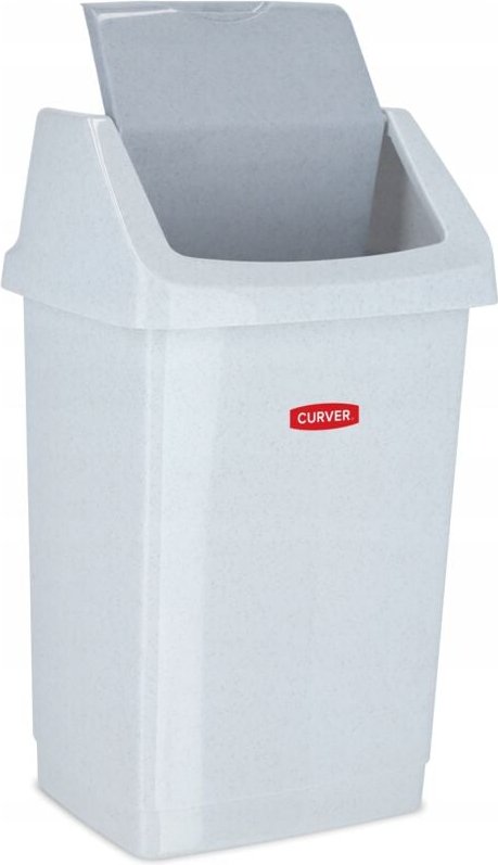 Bricoline - Curver Click-It Kippkorb 25L, Farbe grau lux/granit, elegantes und funktionelles Design, ideal zur Aufbewahr...