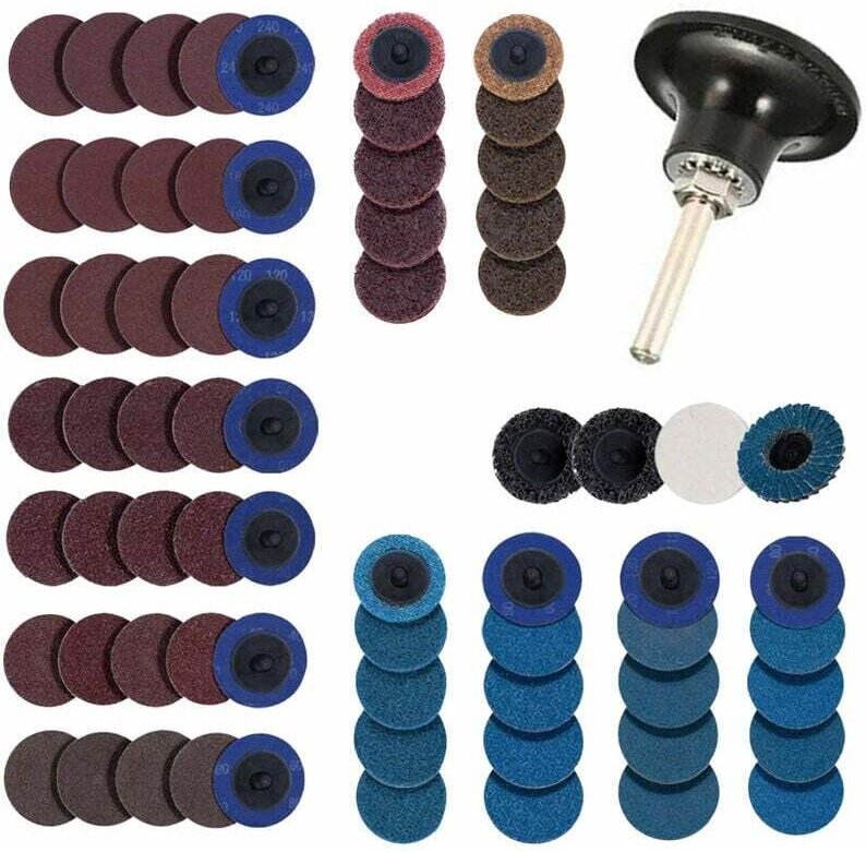 71-teiliges 2-Zoll-Schleifscheiben-Set, Reinigungs- und Konditionierungs-Rolllock-Scheibe, Rost- und Farbentfernung mit ...