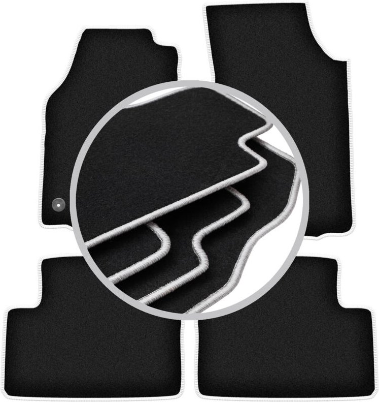 CARLUX-SILVER Autofußmatten für: Volvo 940 / 960 FL Limousine (1990-1998)