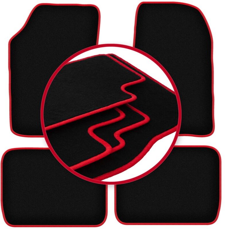 CARLUX-RED Autofußmatten für: Saab 900 I 0 (1978-1993)