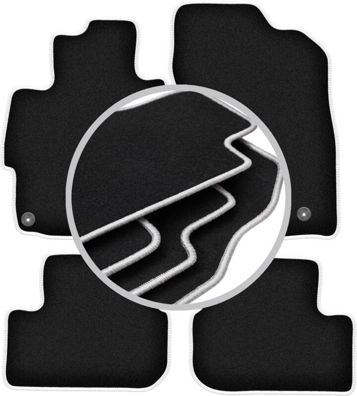 CARLUX-SILVER Autofußmatten für: Mitsubishi Lancer VIII CY Limousine, Sportback (2007-2016)