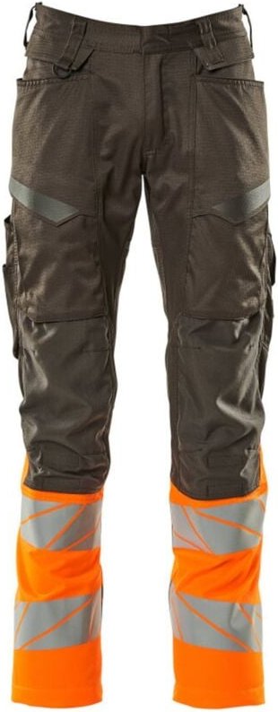 Accelerate Safe Hose mit Knietaschen 19679-236-1814 Gr. 82C58 dunkelanthrazit/hi-vis orange - Mascot