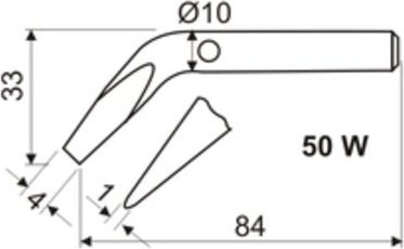 Electro Dh - Elektrische Lötkolbenspitze 50 w 03.041/50/PN 8430552097968