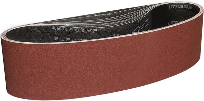 Ineasicer Schleifbänder 100x915 mm - 8 Stück Schleifbänder mit 80er Körnung zum Schleifen und Polieren mit tragbarem Ban...