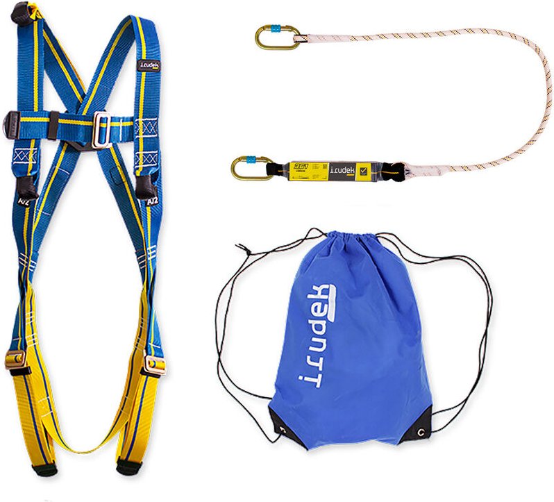 Irudek - Apeninos Absturzsicherungsgurt-Kit - l/xl - Blau/Gelb