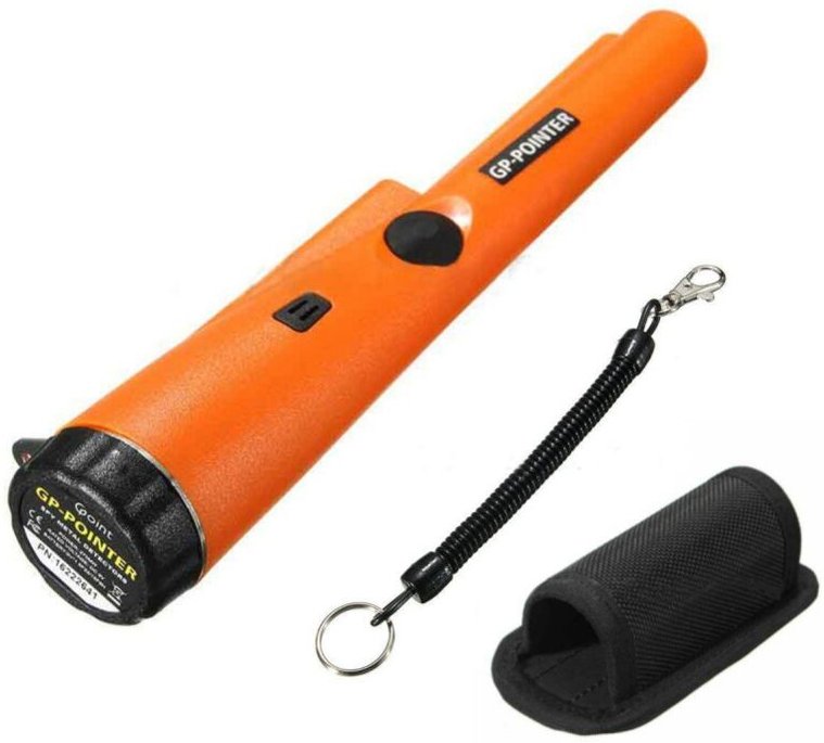 Fitags - Professioneller Metalldetektor Pinpointer Wasserdichter Handmetalldetektor für Goldmetallmünzen Orange