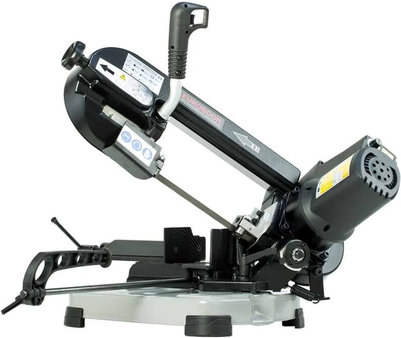 Euroboor - EBS.500 EU2 Bandsäge für Metalle - Verstellbarer Schraubstock, Schnittwinkel & Geschwindigkeit, mit Doppelmot...
