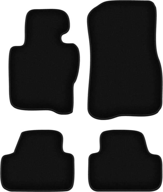 BASIC schwarze Veloursmatten für: BMW 4 F33 xDrive (2013)