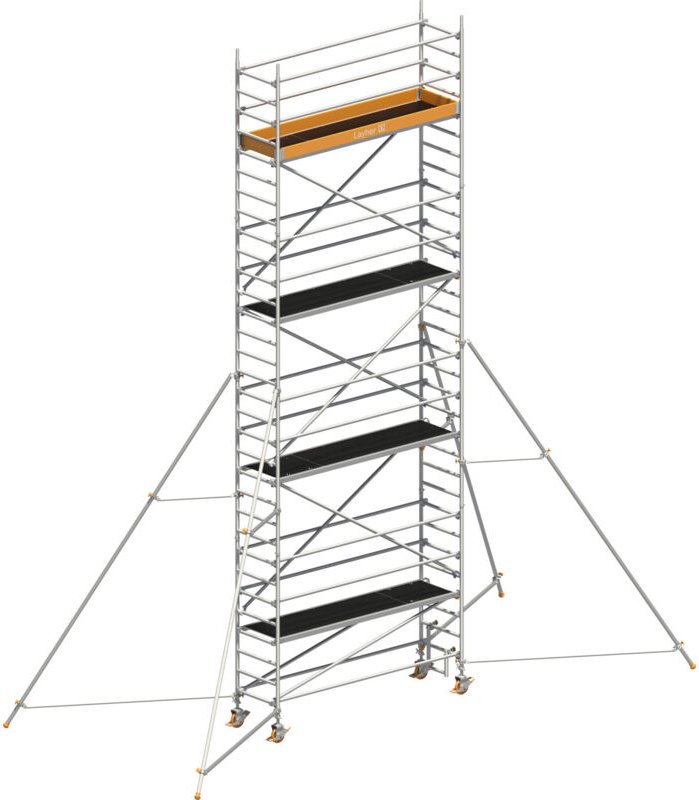 Layher Rollgerüst Uni Standard P2 mit Gerüststützen 5m, 9,20m AH