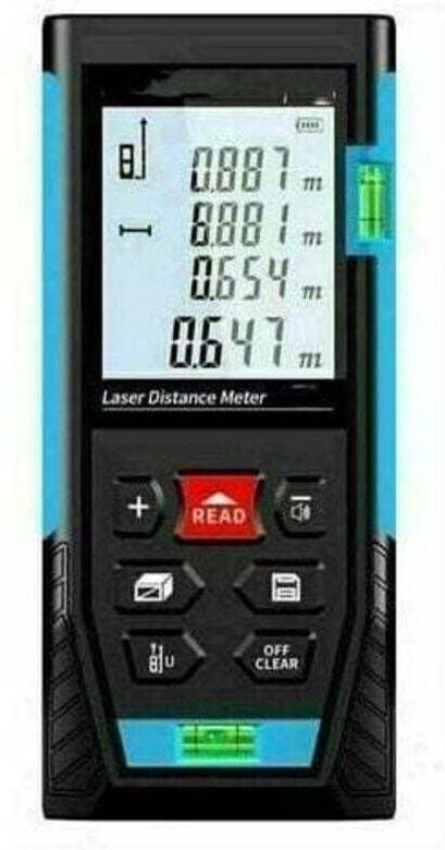 50 m Laser-Entfernungsmesser, Lasermessgerät, berechnet die Entfernung des Oberflächenvolumens, Pythagoras-Funktion, spe...