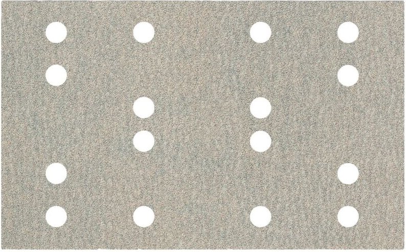 Haftschleifblätter 80 x 133 mm, p 60, 16 Löcher, mit Klett, VE10 - Metabo