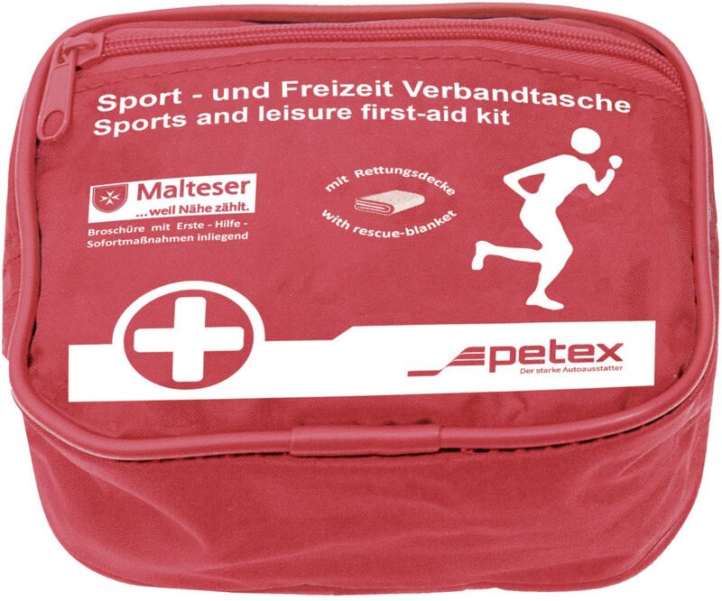 ROT - Petex 43930212 Verbandtasche Klettverschluss Kinder, Erwachsene, Baumaschinen, Freizeit (b x h x t)