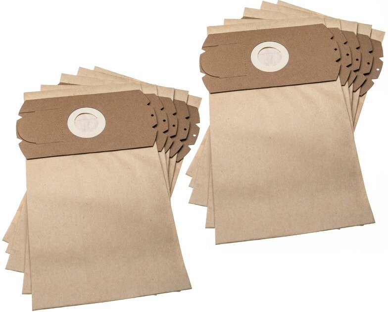 10x Staubsaugerbeutel kompatibel mit Wilfa 1200 a/e Staubsauger - Papier, 31,5cm x 18cm Braun - Vhbw