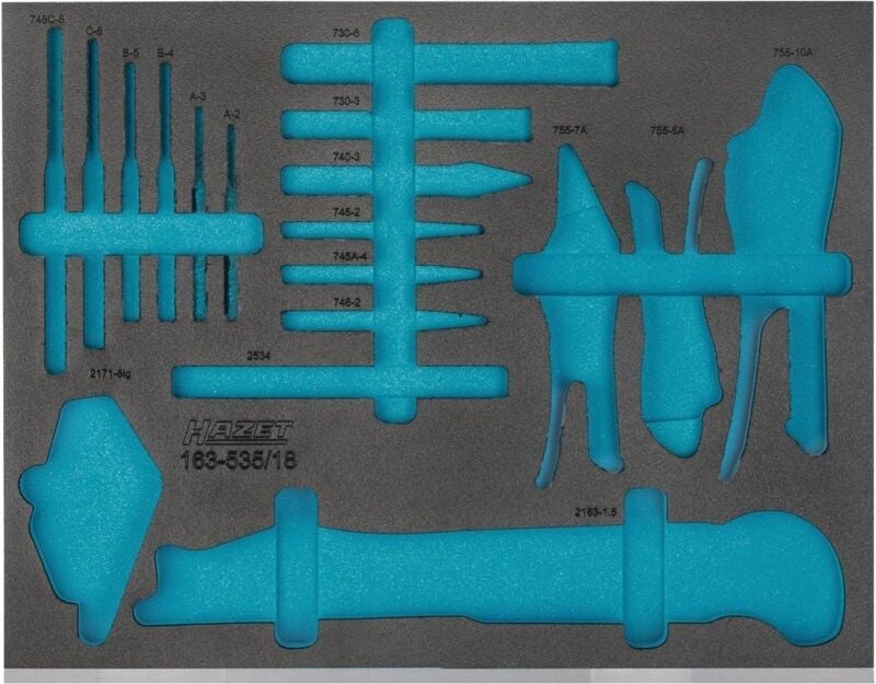 Hazet 2-Komponenten Weichschaum-Einlage für Art.Nr. 163-535/18