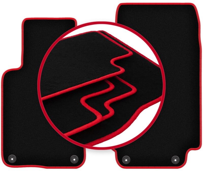 CARLUX-RED Autofußmatten für: BMW Z3 E36/7 Cabrio (1997-2002)