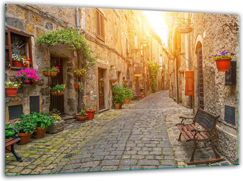 Glashakkungsbrett MIT 30 x 22 Stadt Temperete