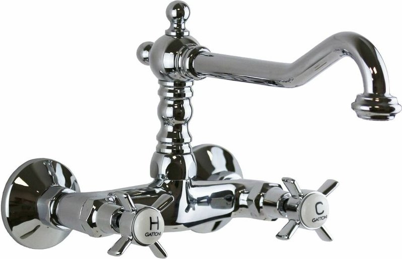 Chrom-Küchenarmatur mit hohem Auslauf Gattoni London 1706117C0 Chrom