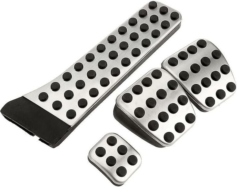 Woosien - 4pcs Edelstahl Pedal für W202 W203 W204 W124 W210 W211 W212 W218 X204 R172 R231 ce Cls Slk