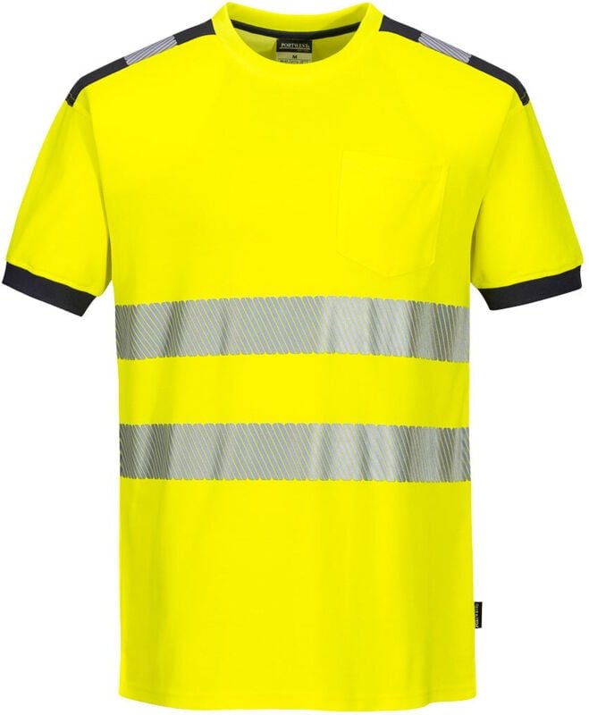 T-Shirt HV PW3 Gelb/Grau 3XL