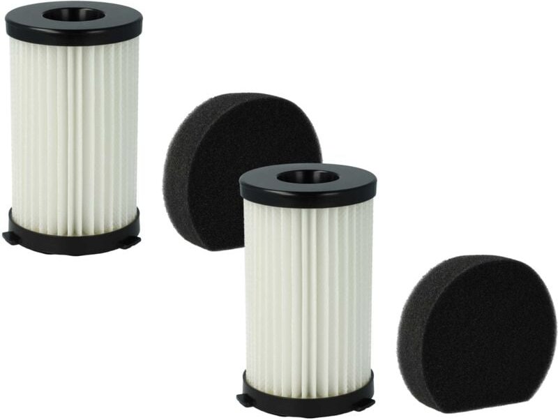 Thumbnail - 2x Staubsaugerfilter Ersatz für Ariete AT5186038400 für Staubsauger - HEPA-Filter Schwarz Weiß - Vhbw
