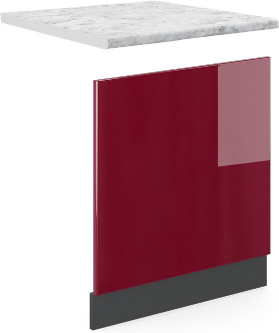 Thumbnail - Frontblende R-Line, Rot, 60 cm , ap Marmor Vicco