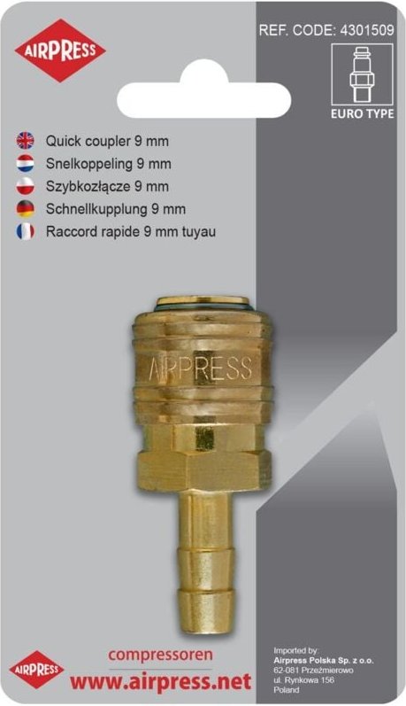 Schnellkupplung Mit 9-Mm-Schlauchausgang - Ap 4301509