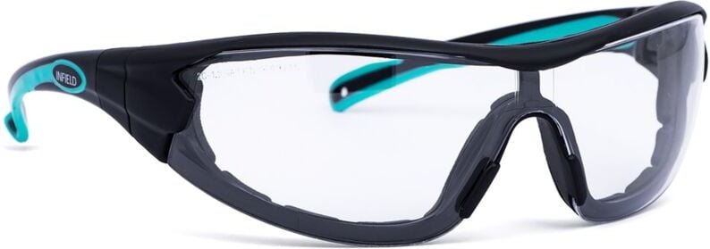 Infield Schutzbrille Velor pc af as uv, schwarz/türkis 9600 155
