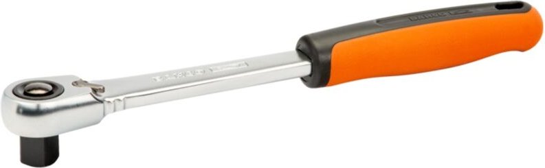 1/2 Umschaltknarre mit schmalem Kopf, Schnellspanner, 72 Zähnen und 5°-Rückschwenkwinkel, 256 mm - Bahco