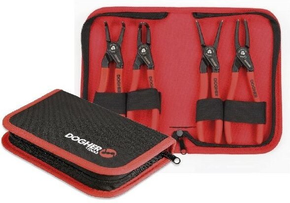 Dogher - Koffer, 4 Stück, Seeger Pro Zange (155 mm) 220X-004