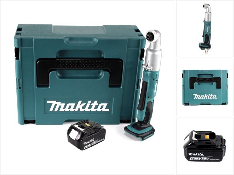 Thumbnail - Dtl 061 M1J Akku Winkelschlagschrauber 18V 1/4' 60Nm + 1x Akku 4,0Ah + Makpac - ohne Ladegerät - Makita