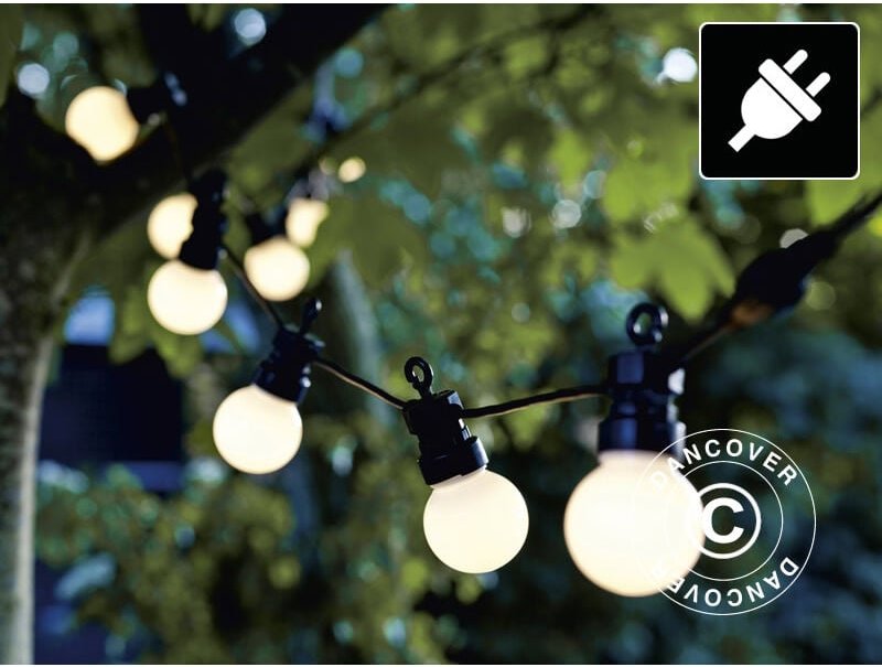 Dancover - LED-Lichterkette Starter-Set, Lucas, 3m, Schwarz/Matt/Warmweiß