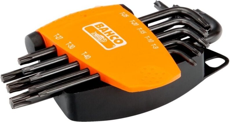 Bahco TORX Winkelschraubendreher-Satz, phosphatiert - 8-tlg.