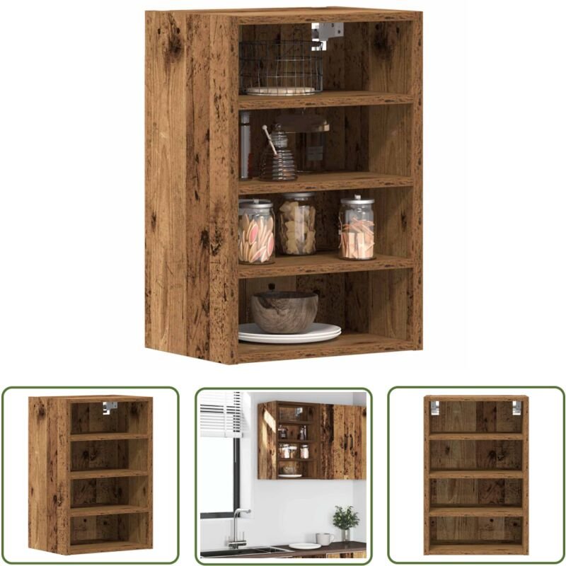 The Living Store - vidaXL Hängeschrank Altholz-Optik 40x29,5x60 cm Holzwerkstoff