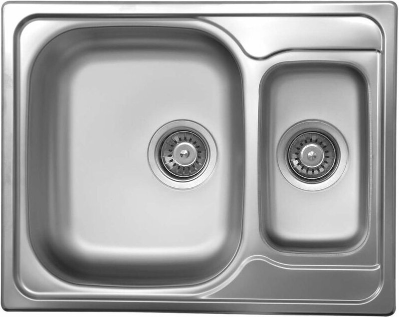 Novaservis - Abwäschen - Spülbecken 49x62 cm, mit Überlauf, Edelstahl DR49/62