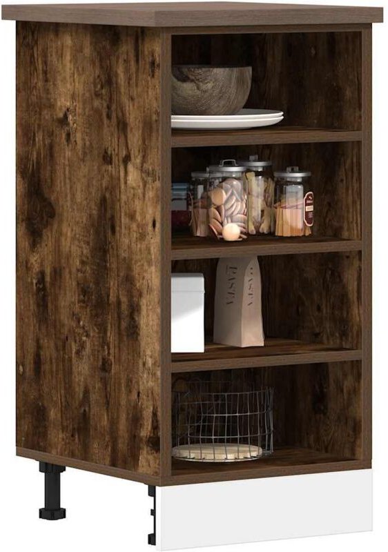 Unterschrank Räuchereiche 40x44,5x81,5 cm Holzwerkstoff - Vidaxl