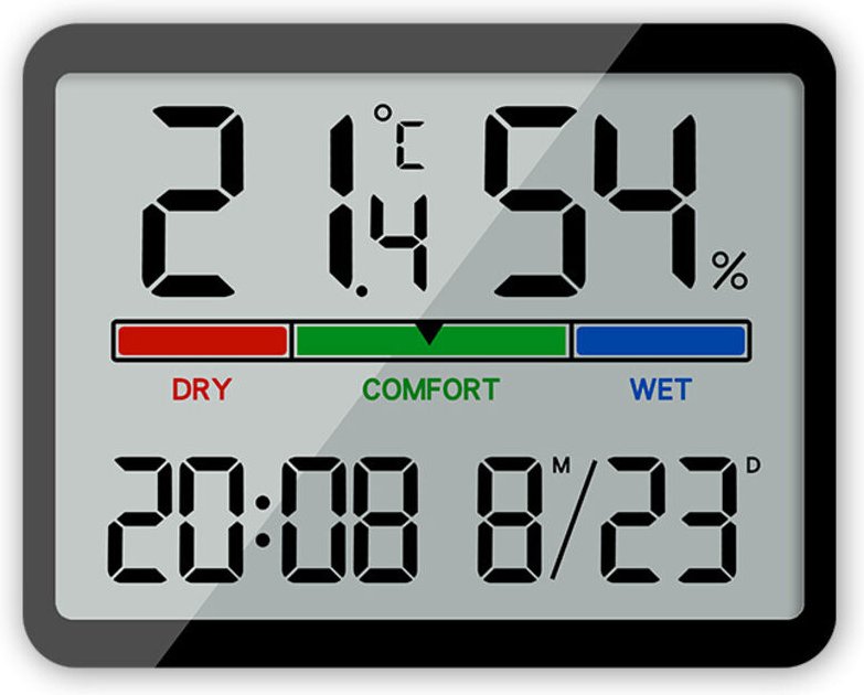 Ahlsen - Thermometer-Hygrometer für den Innenbereich, Temperatur- und Luftfeuchtigkeitsmonitor, hochpräzises digitales H...