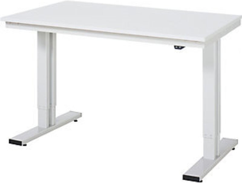 RAU Werktisch adlatus 300 elektrisch höhenverstellbar Arbeitsplatte mit Melaminharzbeschichtung 1250 mm x 800 mm