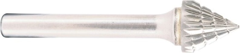 Projahn Hartmetallfräser, Form J Kegel 60° d1 16.0 mm, Schaftd. 6.0 mm Kreuzverzahnung