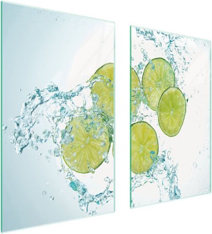 GLASSCHUTZPLATTE FÜR HERD 75x52 KALK