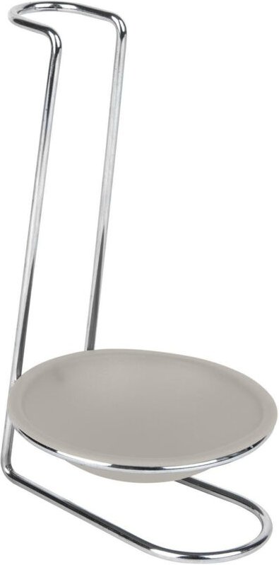 Löffelständer aus Metall und Kunststoff in Beige, 9,8 x 13 x 17,5 cm