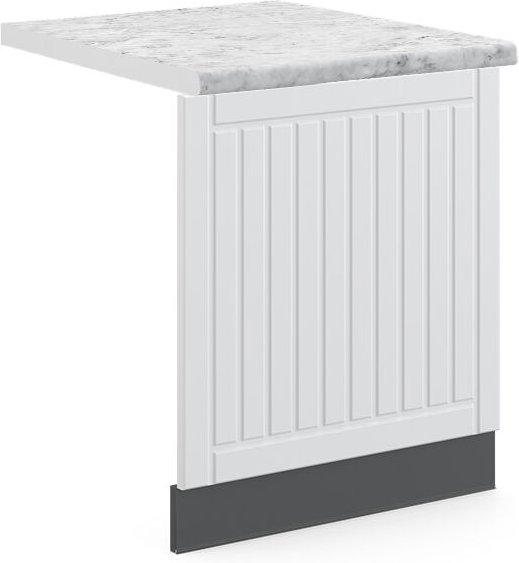 Vicco - Frontblende Fame-Line, Weiß Landhaus, 60 cm , ap Marmor