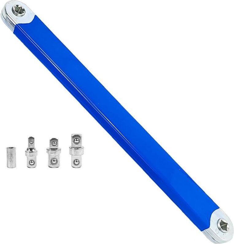 390 35 15 MM Pro Zero Offset-Verlängerungsschlüssel, mit 1/4, 3/8, 1/2 Adaptern, Offset-Verlängerungsschlüssel, Offset-V...