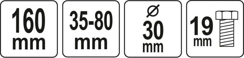 Thumbnail - Großer Kugelgelenkabzieher YT-06123 Yato