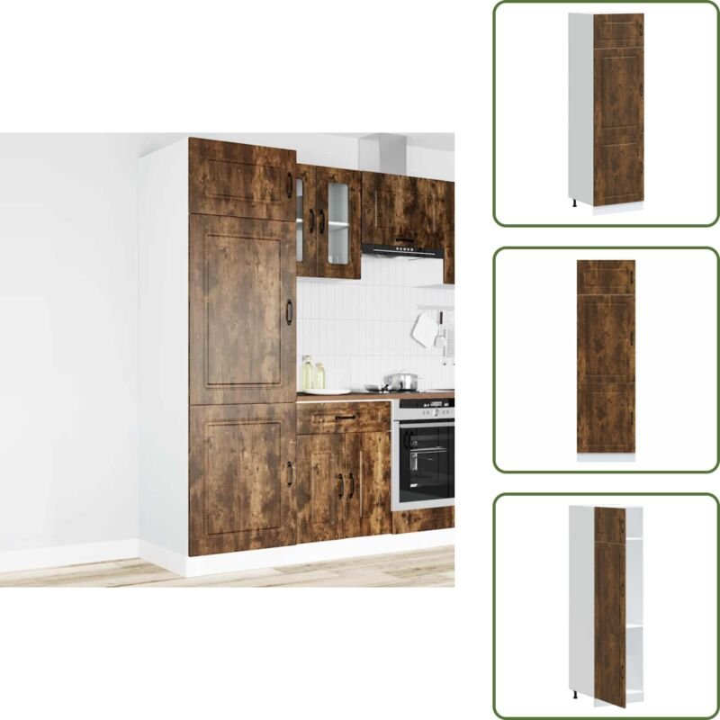 The Living Store - vidaXL Küchenschrank Kalmar Räuchereiche Holzwerkstoff