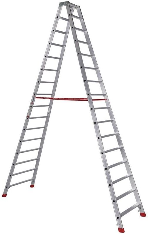Euroline Premium 30577 Stufenstehleiter 2x16 Stufen