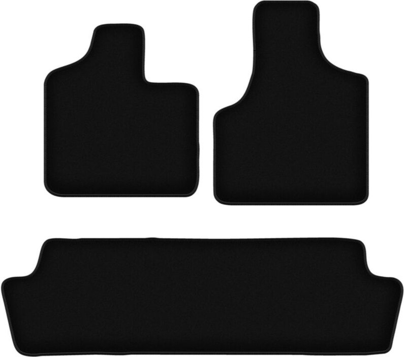 BASIC schwarze Veloursmatten für: Chrysler Grand Voyager III Minivan (2000-2008)