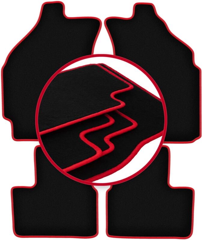 CARLUX-RED Autofußmatten für: Chevrolet Matiz Fließheck (2004-2009)