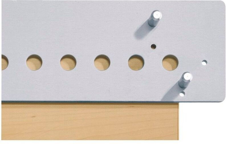 Hettich - Accura 32 Bohrbalken , Aluminium 1000mm mit 3 Anschlag-/Absteckstift