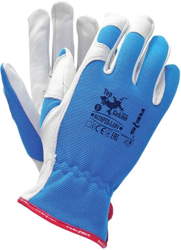 Damen Arbeitshandschuhe aus Ziegenleder atmungsaktiv 9