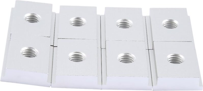 8 stück von M8 t Typ Track Slider 30/45 Klemme Schraube Nut Verschluss Holzbearbeitung Werkzeug Silber